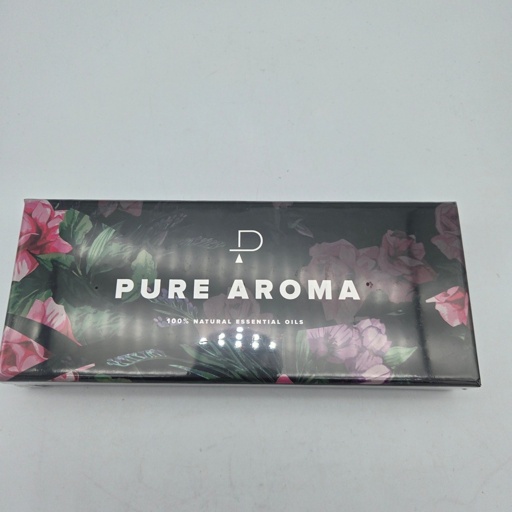 Pure Aroma Essential Oils Set 6-Pack Therapeutic Grade Scents New Sealed